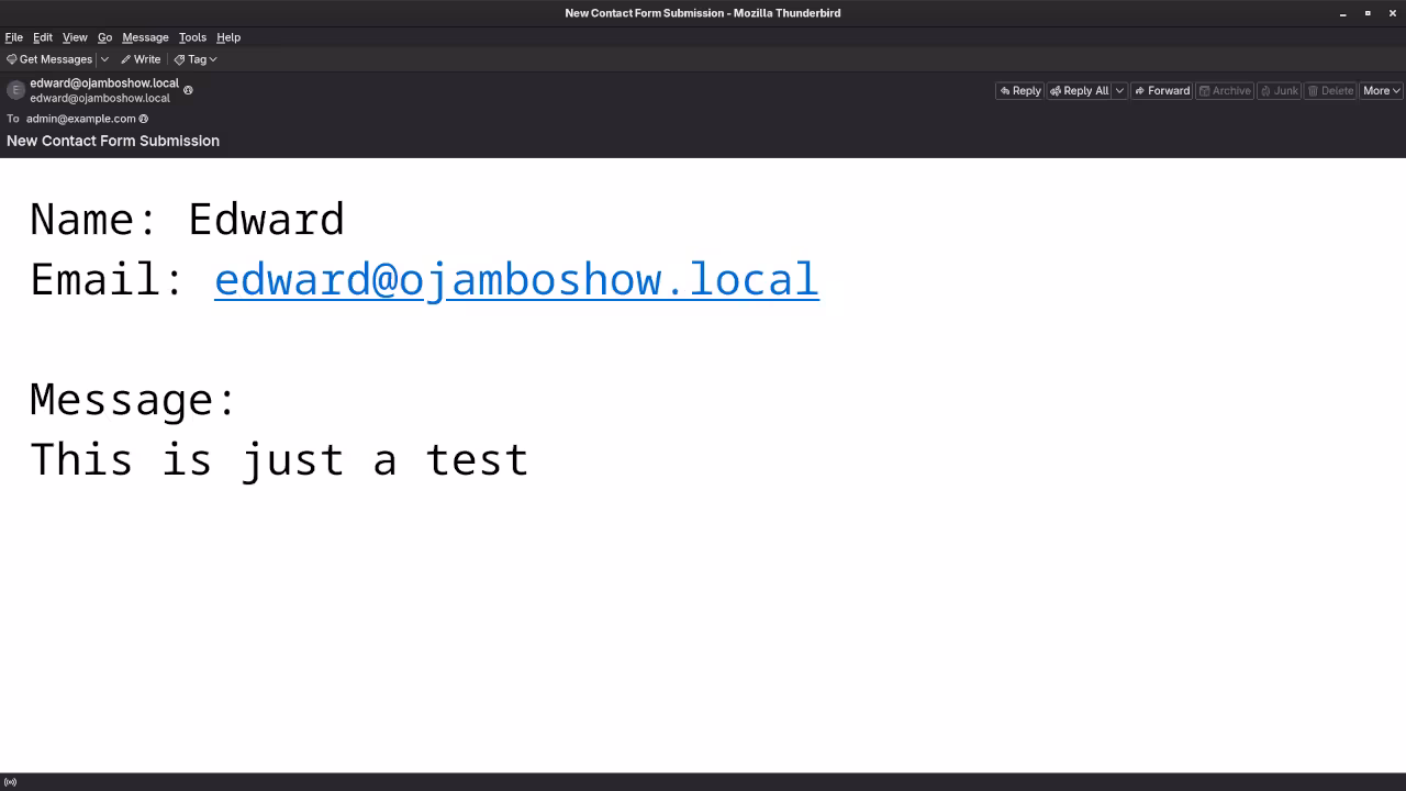 Contact Form Email