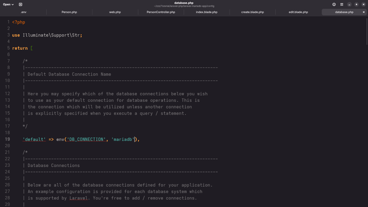 Database Config