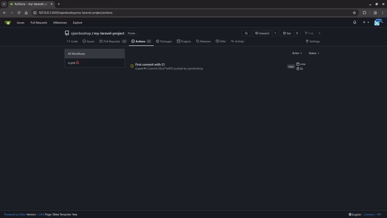 Gitea Workflow Actions