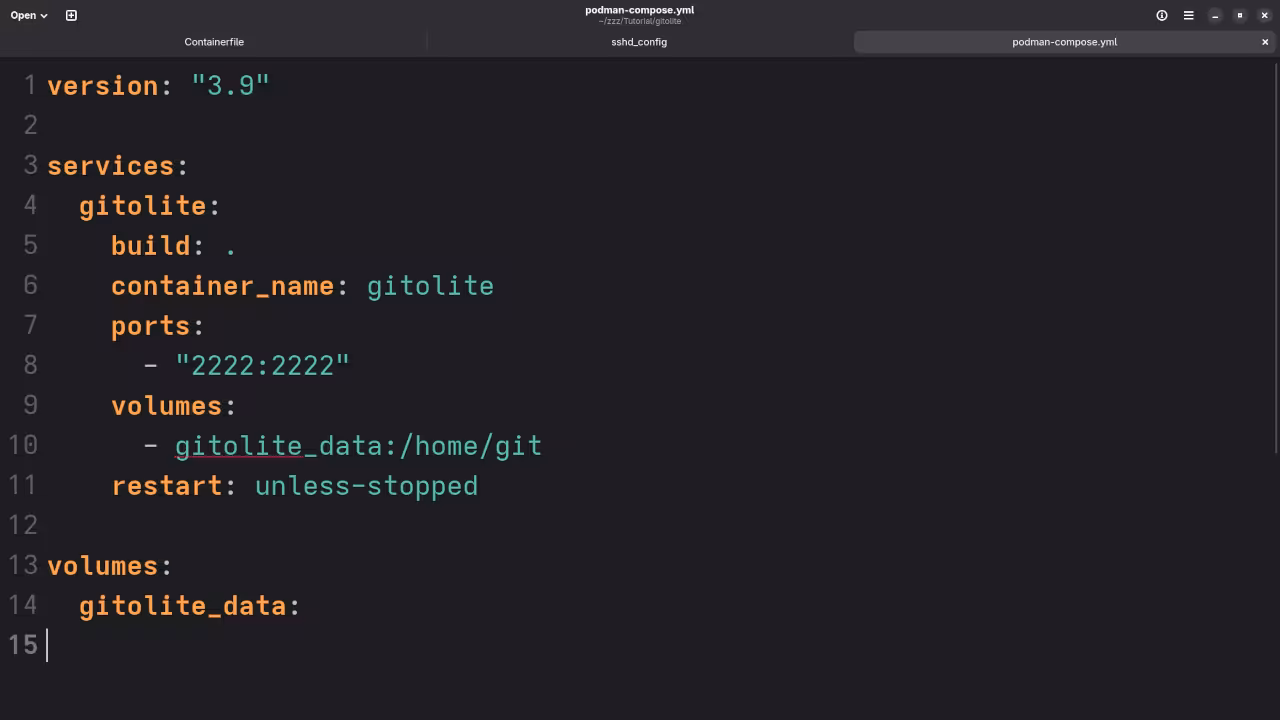 Compose YAML