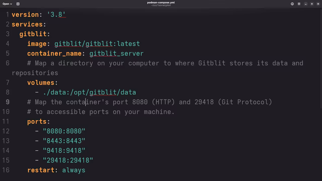 Compose YAML