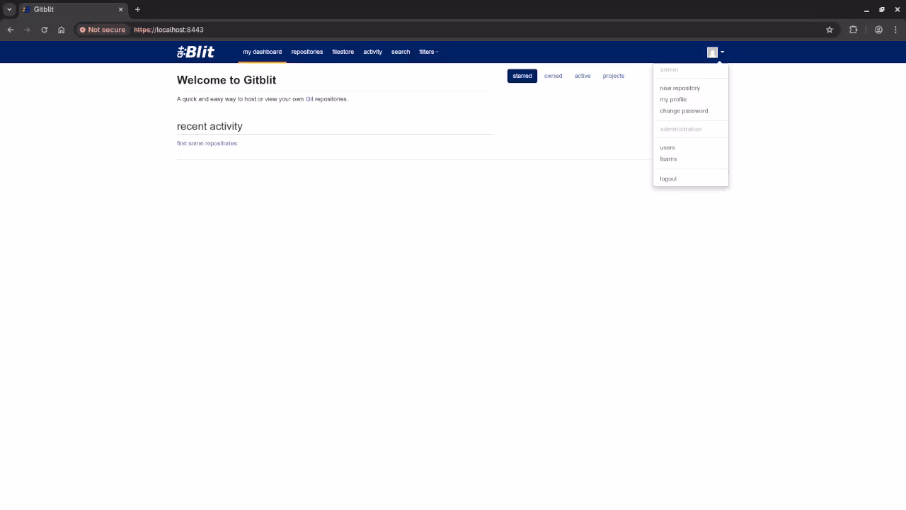 Gitblit Dashboard