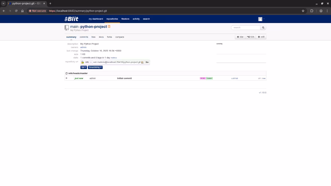 Gitblit Repo Summary