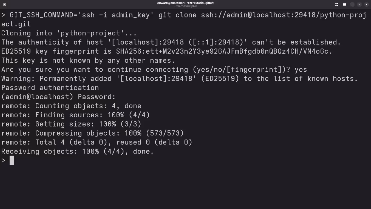 Gitblit Clone Repo