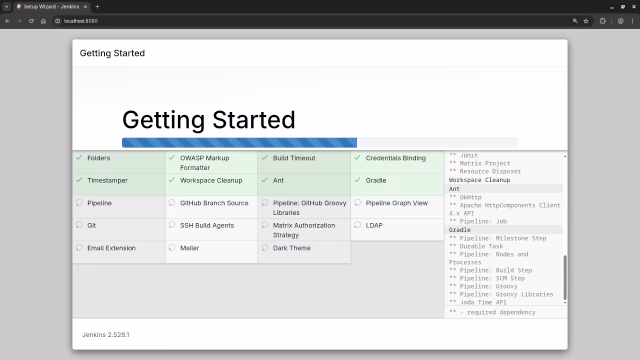 Jenkins Installing Plugins