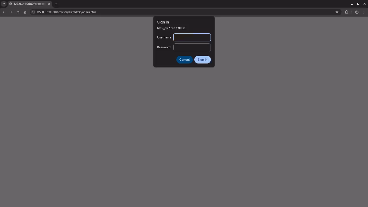 Collabora Online Admin Login Prompt