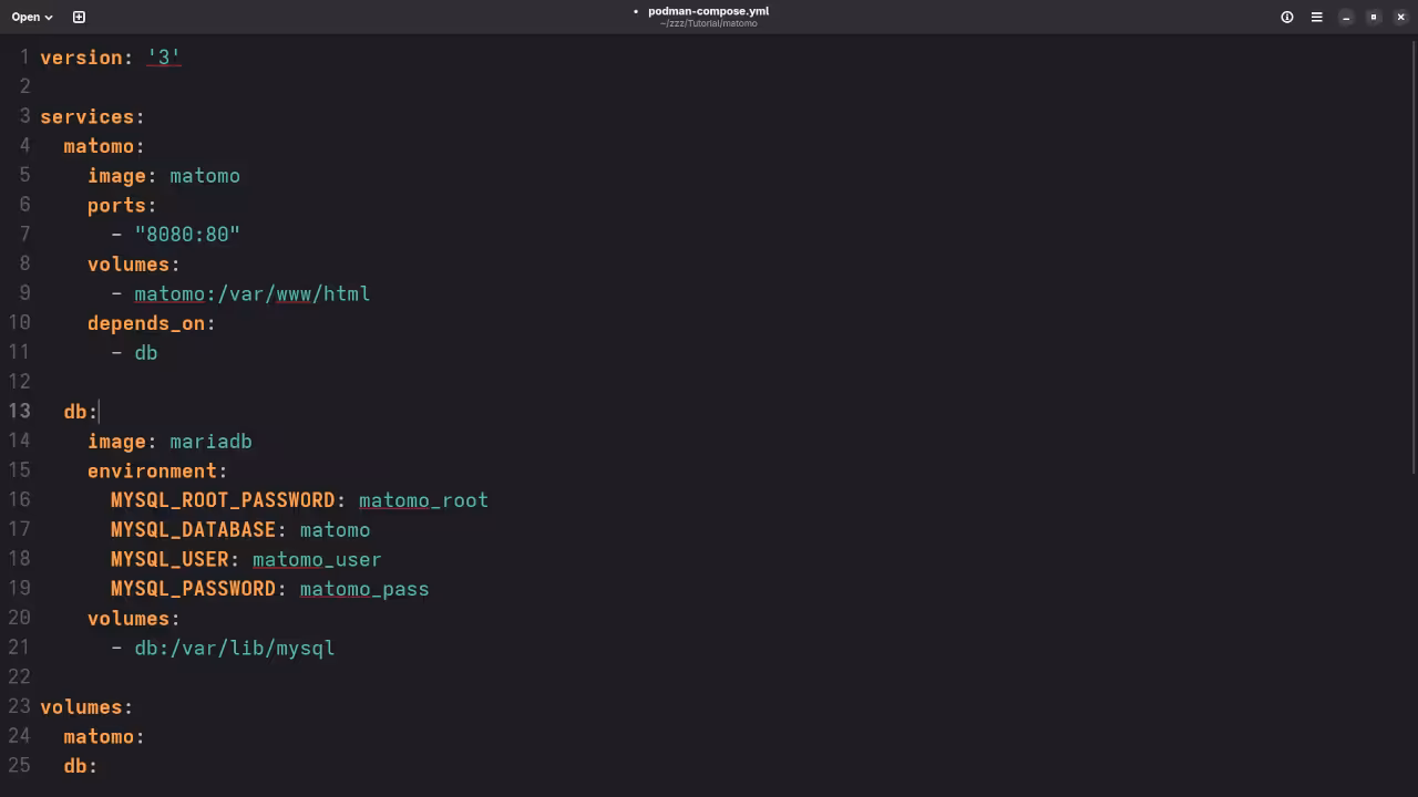 Matomo Dockerfile