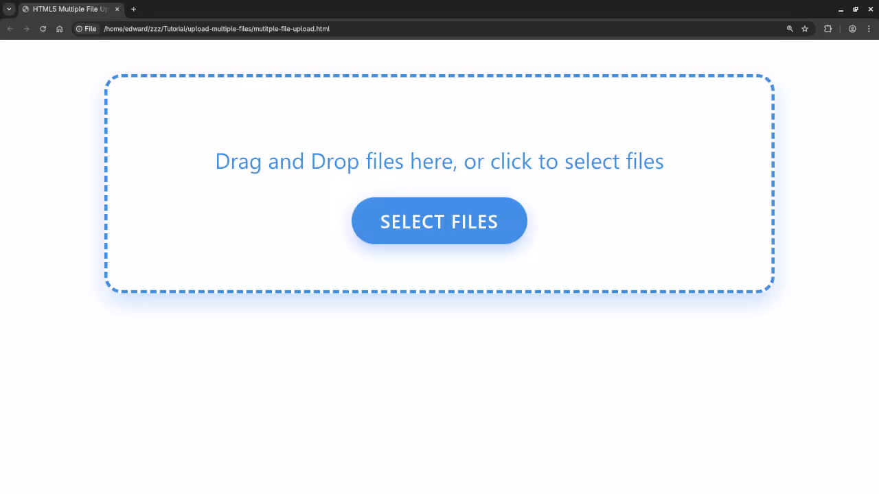 Drag & Drop File Upload: JS/Fetch
