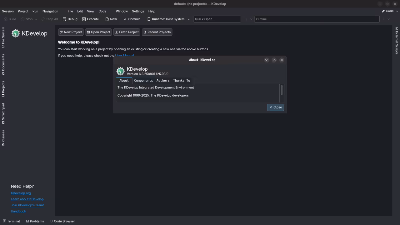 Install KDevelop on Fedora