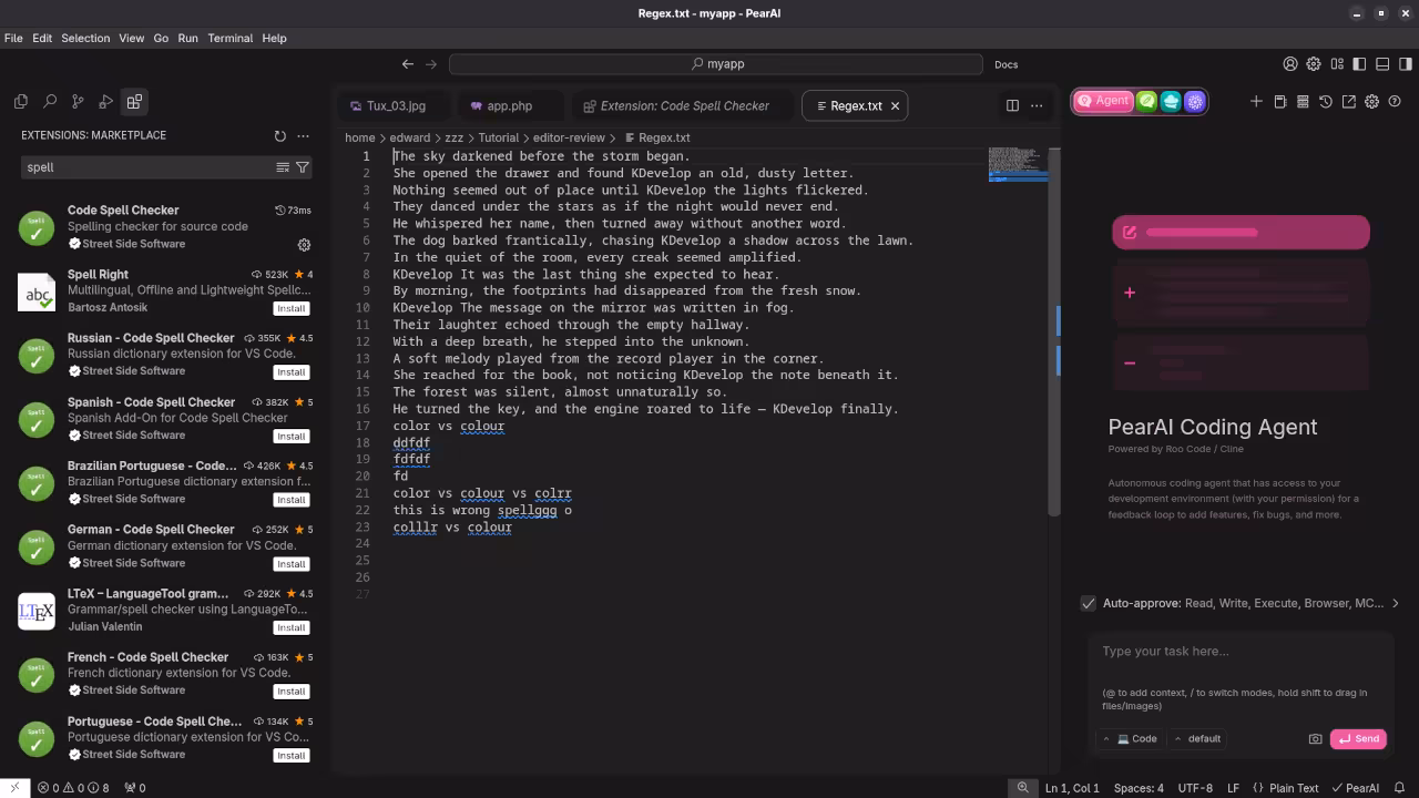 PearAI Extensions View