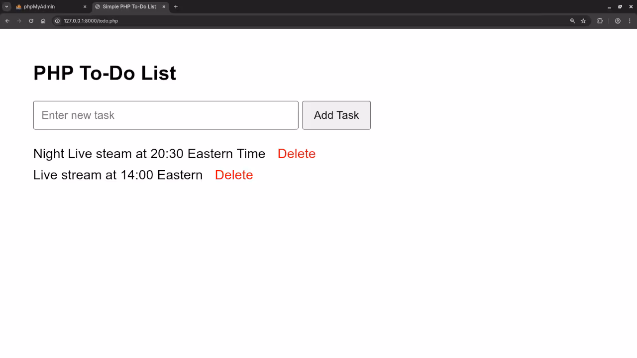 PHP To-Do List Made Simple