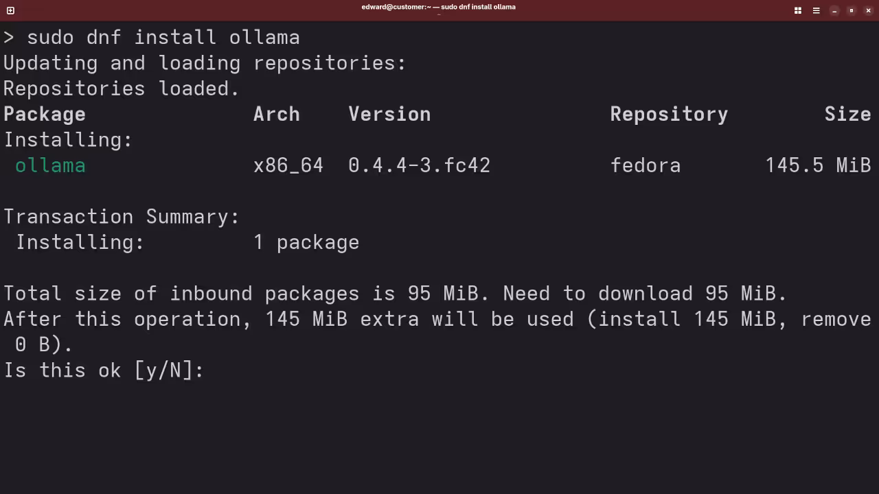 Ollama install