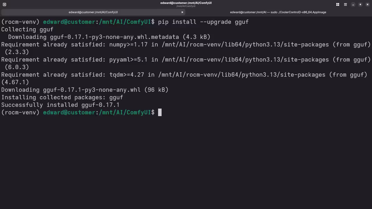 ComfyUI GGUF Installation