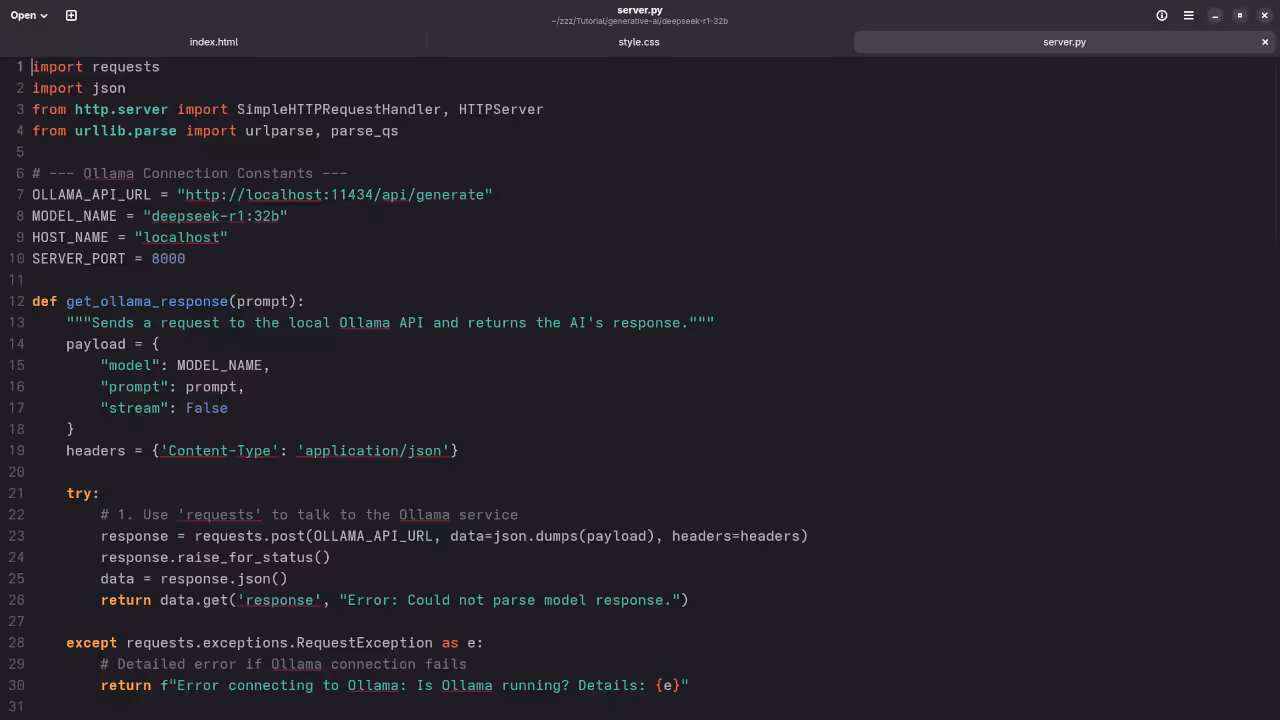 Ollama API Direct Python Script