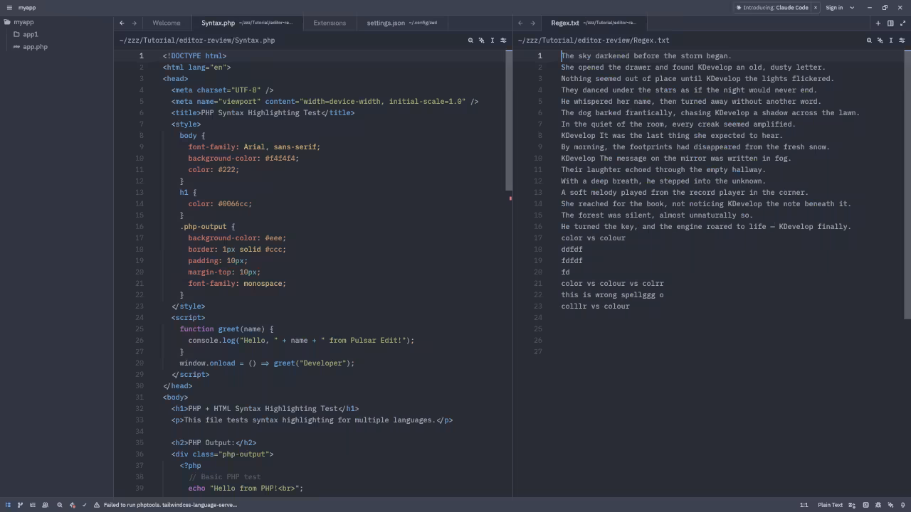 Zed PHP Syntax Highlighting