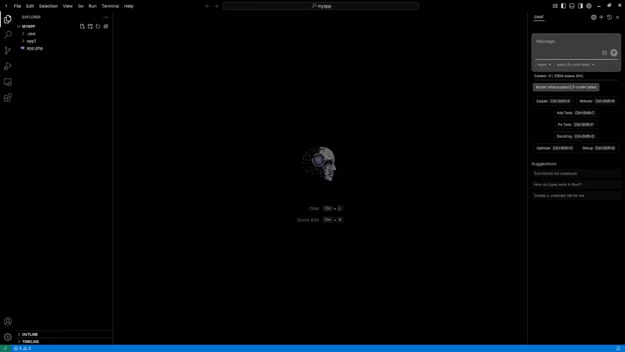 CortexIDE 1.4.9 Folder View