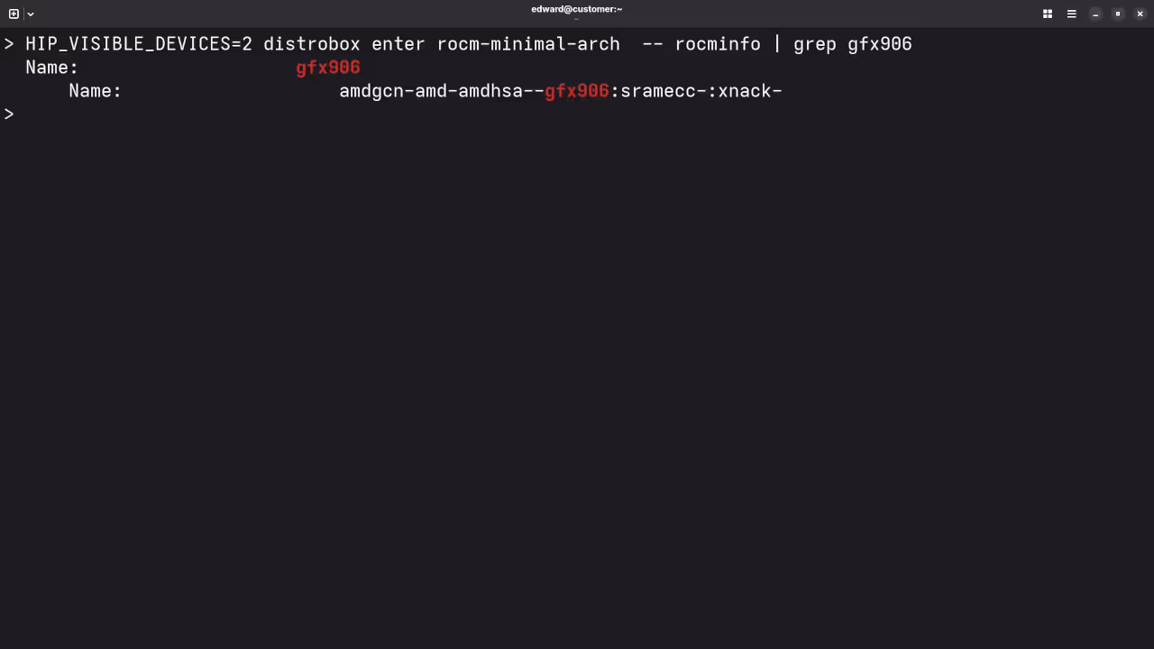 Distrobox ROCm With GPU