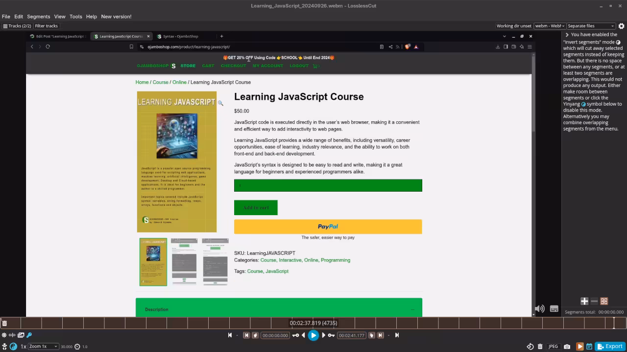 LosslessCut Video Editor