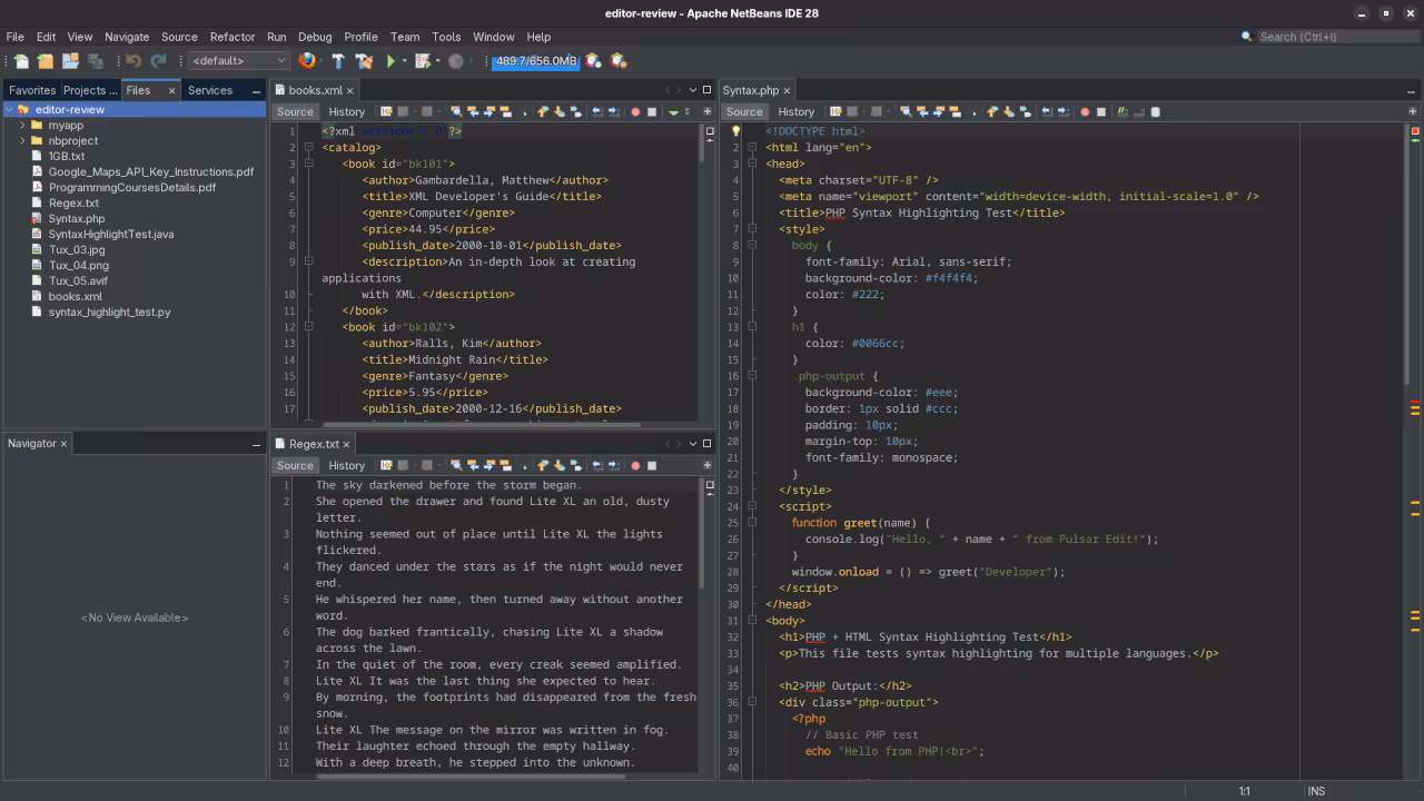 Netbeans 28 Folder View