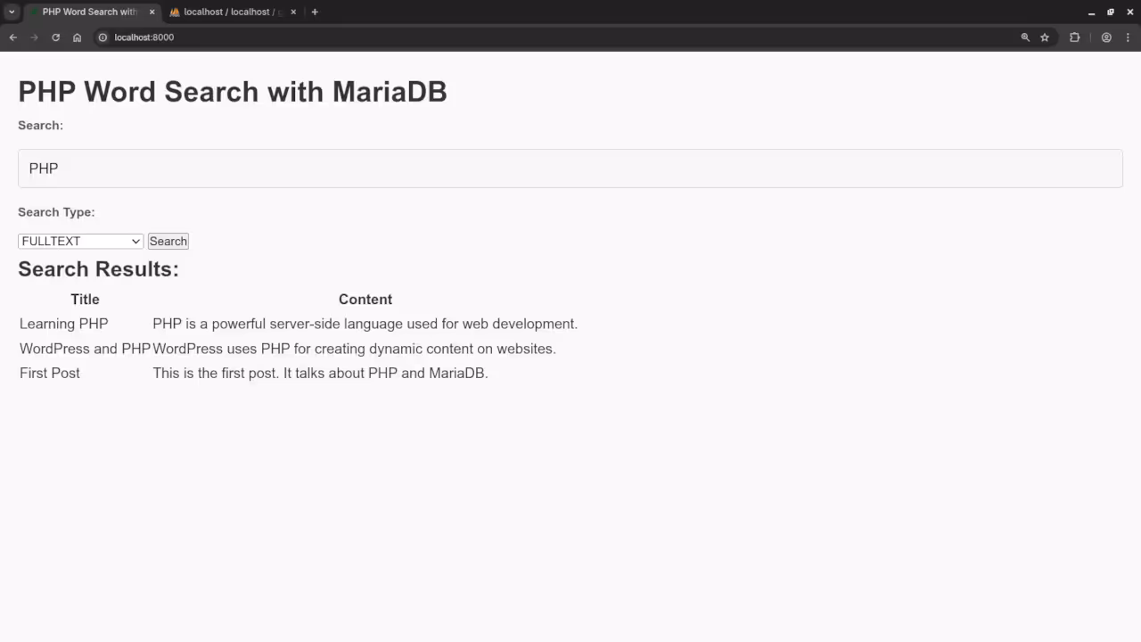 Full Text Word Search