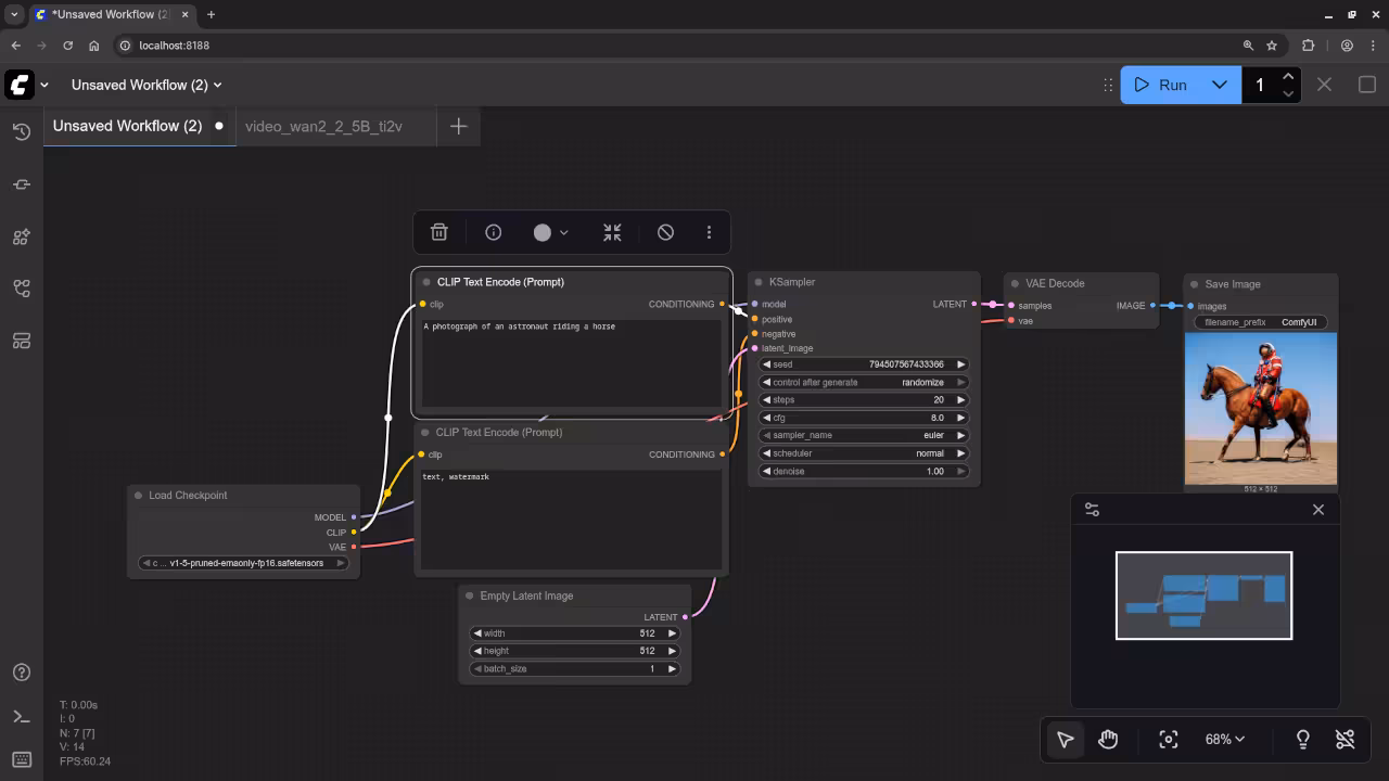 AI Generated Astronaut Horse