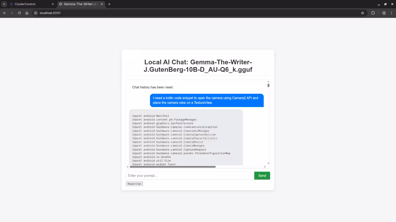 Gemma-The-Writer-J.GutenBerg-10B-D_AU-Q6_k answered request for Kotlin code