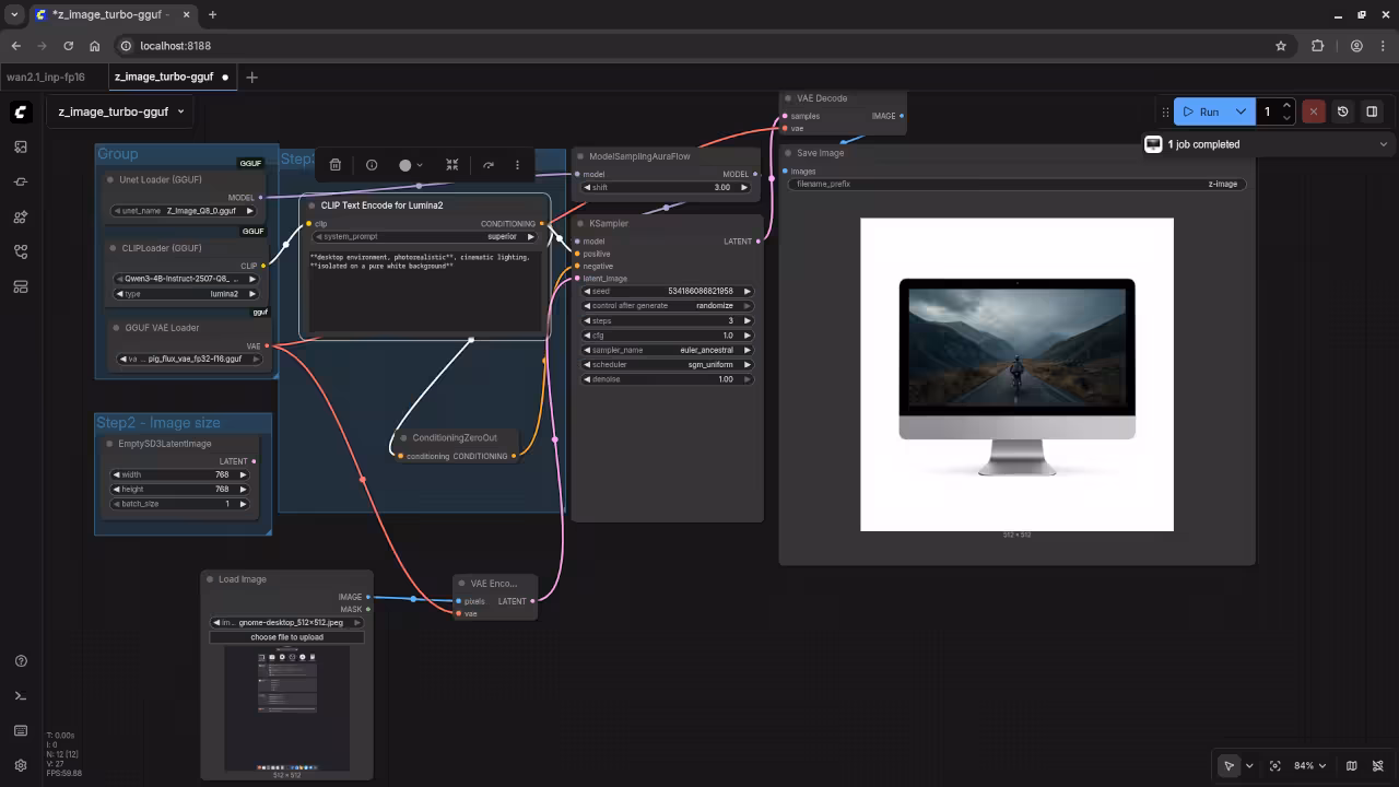 AI Generated Gnome Desktop