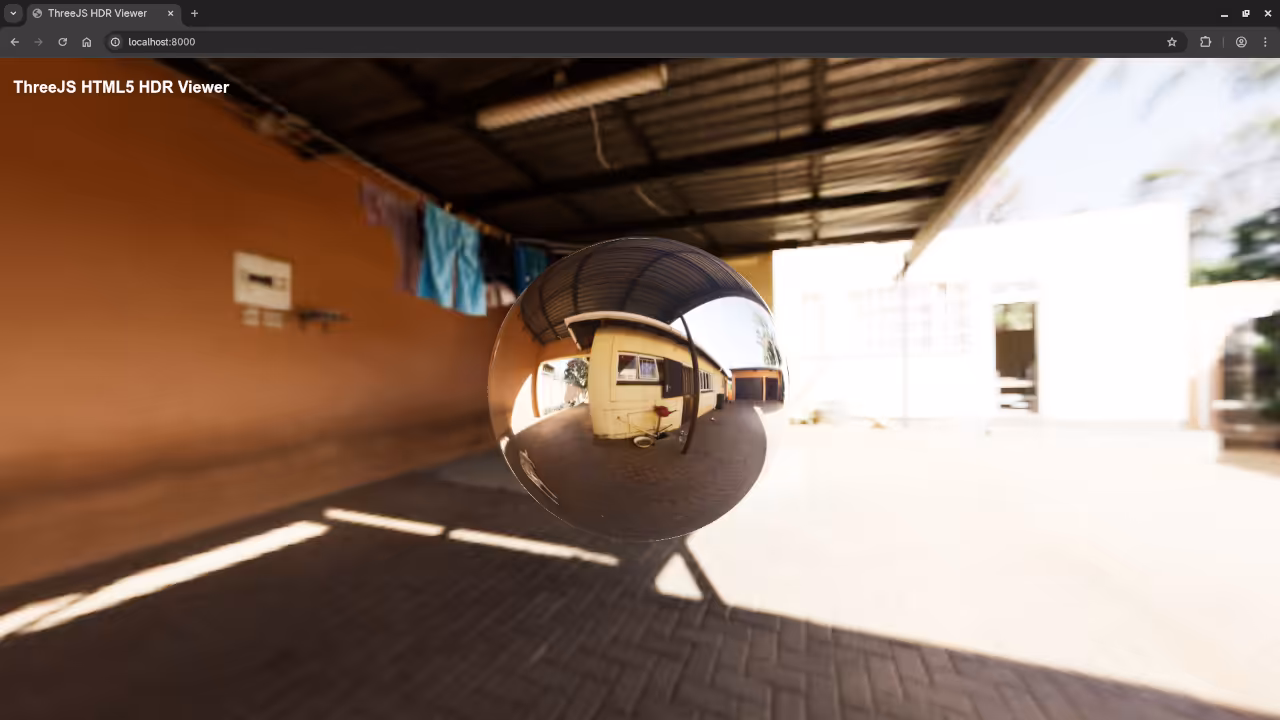 HTML5 ThreeJS HDR Viewer