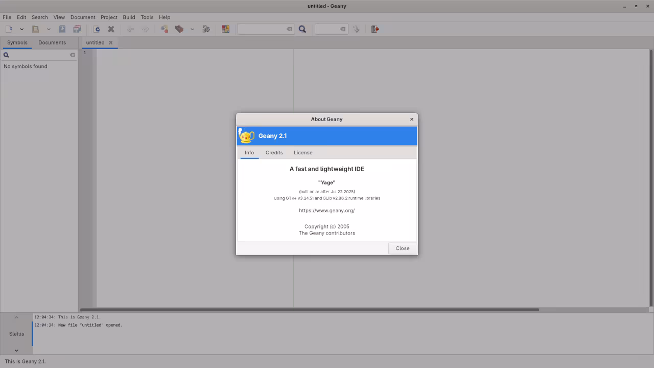 Fedora Setup for Geany IDE