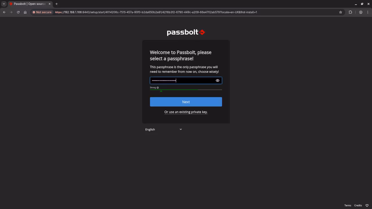 Passbolt Admin Password