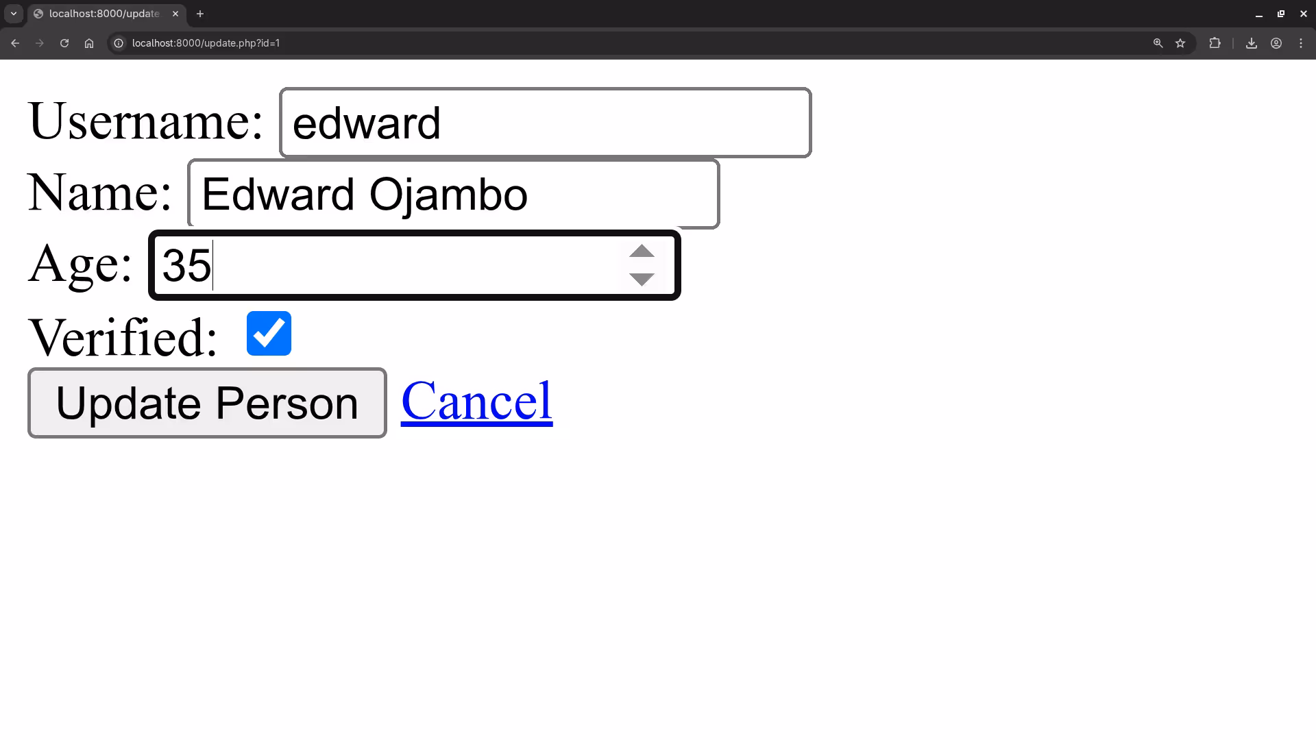 People Directory Update