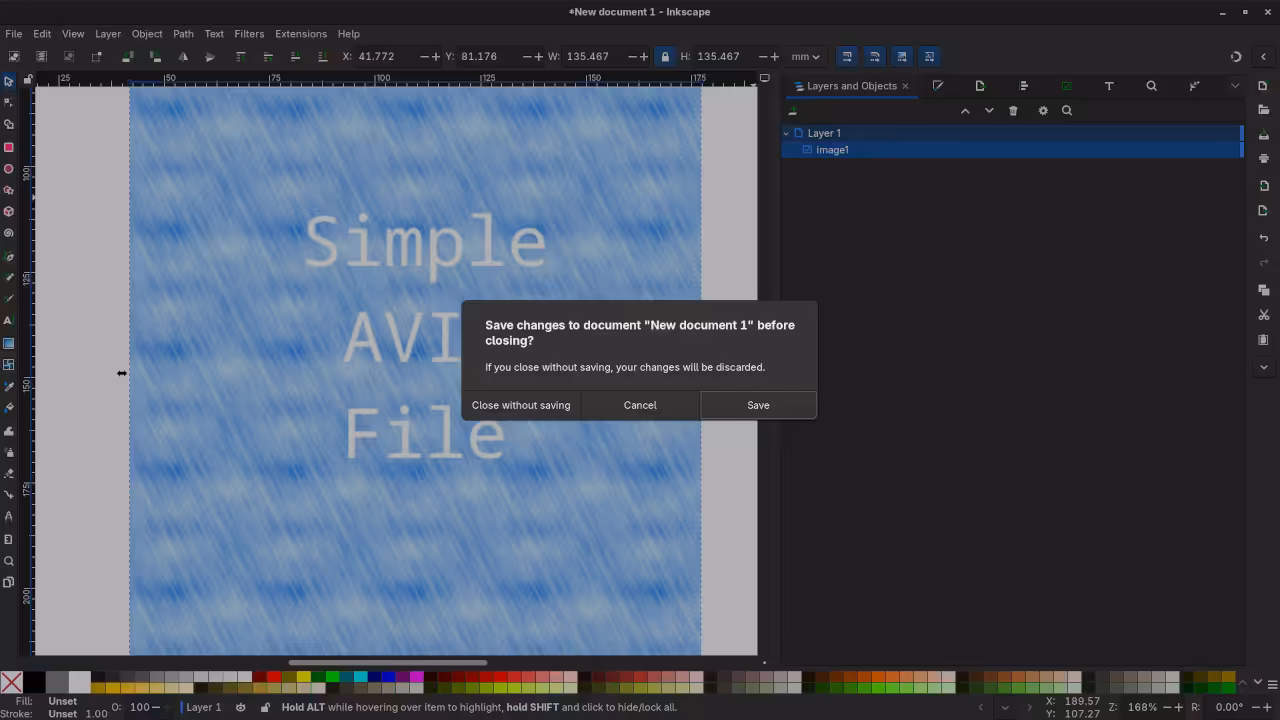 Inkscape Save Reminder