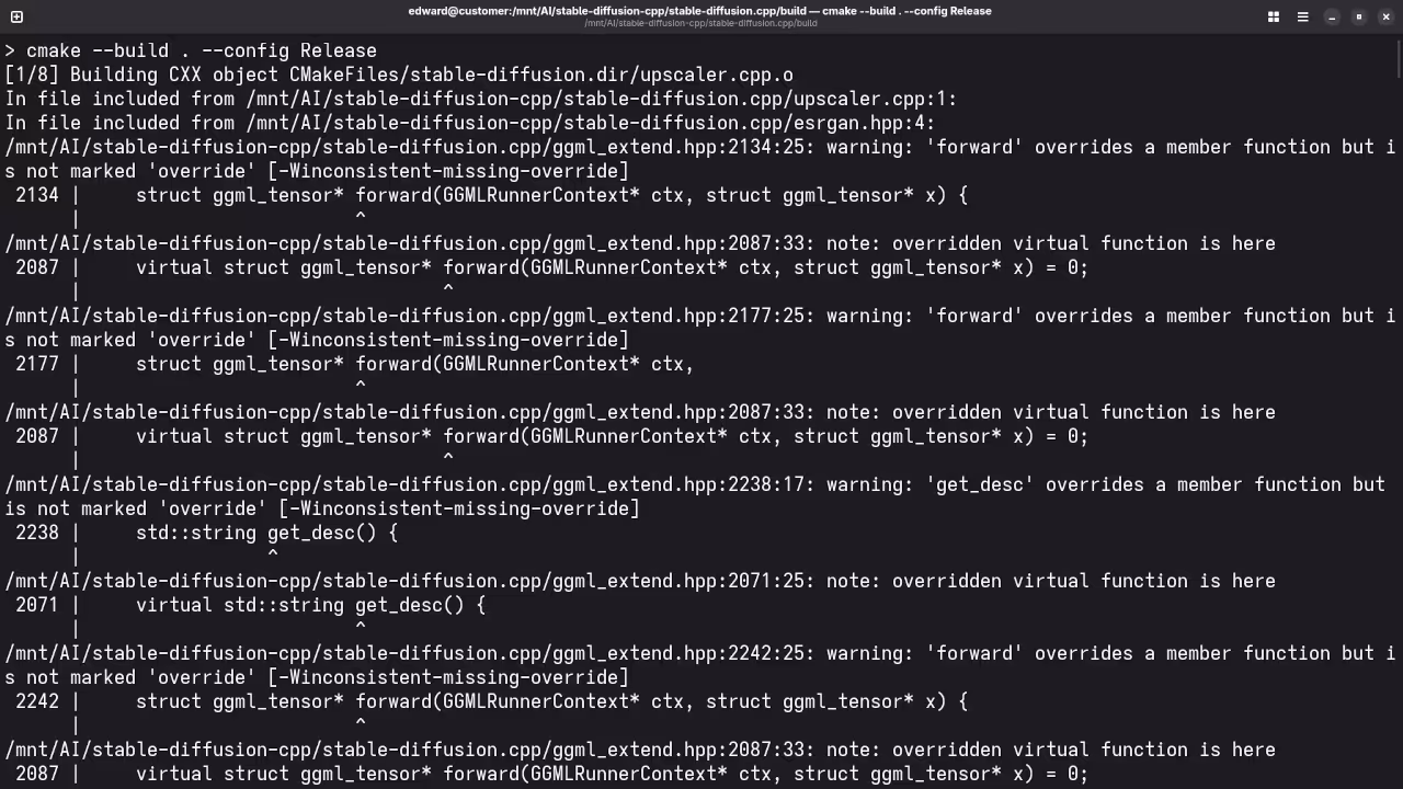 Stable-diffusion.cpp Build